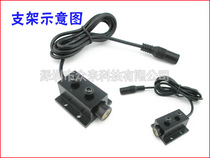 Laser laser lamp Infrared positioning lamp special three-dimensional rectangular bracket aperture of 12 5mm