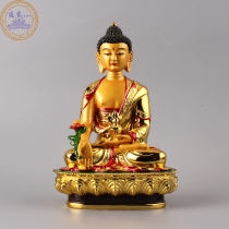Sanbao Buddha Tibetan Buddhism Buddha statue Tantric Medicine Buddha Resin Gilded Five Buddhas Not Empty Buddha