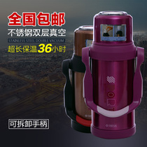 Heathen Lions Travel Pot Vacuum Insulated Pot Overlong Insulated Outdoor Stainless Steel Liner Large Capacity Tourist Pot Warm Pot