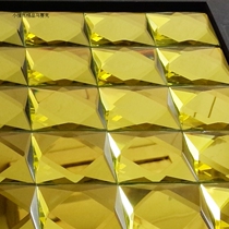 9 sides 50 dense gold mirror mosaic edging Mirror Mirror Wall sticker background wall glass mirror TV Wall