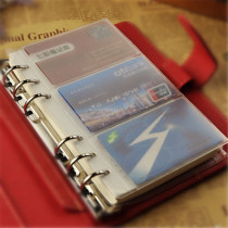 a6 loose-leaf notebook a7 documents 6-hole inner core pvc a5 zipper storage bag business card bag bill file bag