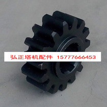 Construction lift accessories Drive gear 15 teeth Phi 1 3 5 * tooth thickness 40 shaft high L=57 key 6 black