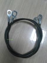 6mm black nylon steel wire strand Insurance rope Safety Soceiling wire Balcony Raso Fixed Rope Line Total 1M