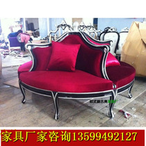 Eurostyle neoclassical round sofa combined 4 people solid wood sofa European style sofa Eurostyle ktv sofa for a round sofa