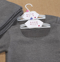 Foreign trade single women with rabbit hair soft thick warm fluff slim underwear set home base Shirt pants Special