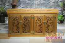 YL007 old elm fish tank bottom cabinet solid wood fish tank Huali Dragon tank aquarium Sea Water Cabinet full size custom-made