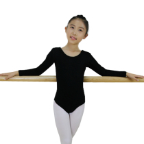 Shenglanshis new long sleeve childrens adult gymnastics uniform practice uniform solid color dance form dress female ballet uniform