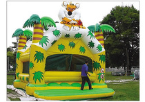 Inflatable childrens paradise Large entertainment castle jumping trampoline house outdoor money making combination toy air mold