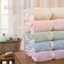 Japan A-class imported newborn spring and summer cotton plus thick bandeau absorbent adult baby bath towel super soft type