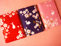 Japanese imported cherry blossom rabbit and style Japanese bank card package card storage bag