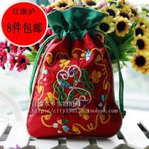 Chinese characteristics National embroidery pull pocket wedding candy bag gift bag