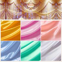 Pearlescent Ice Silk Decoration Cloth Material Fabric Stage Cloth Background Ice Thick Ice Silk Fabric Curtain Wedding Dresses Wedding Dresses