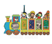 Wall Game Culture Train Early Childhood Preparatory Children Wall Combination Little Train Operating Plate Toys