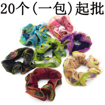 A3741 flannel satin Phnom Penh Hair Ring 20 Start Tie Head Rope Headdress Hair Rope Yiwu 2 yuan