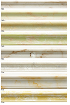 Artificial Jade TV background wall border line through body jade door set line tipping edge strip living room waistline custom