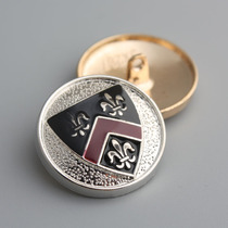 Great clothes upscale button buttons male and female wind clothes Shields Metal Buttons Inlen Golden Silver Suit Kinder Buttons