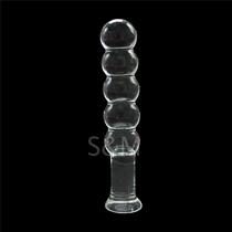 Adult gourd baby vibrator glass crystal penis masturbator female glass rod masturbator