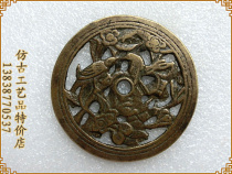 Antique crafts antique bronze 2509 Magpie paste old road appreciation collection