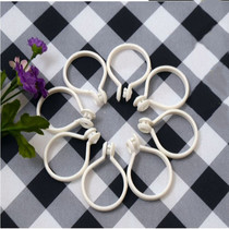 Rome new white hanging ring opening shower curtain buckle movable buckle clip curtain accessories plastic
