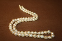 (With nuclear beads-buckled with high-end smiling pattern) 80s foreign trade export breeding nuclear Pearl East bead necklace
