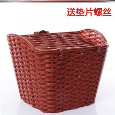 Cycling Waterproof Mountain Bike Fashion Bike Front Car Basket Electric Car Basket Electric Car Hanging Basket Universal Plastic Hanging Basket with lid