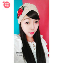 Clearance Barbiegigi European and American retro palace embroidery flowers rose banquet party lady headscarf head cap