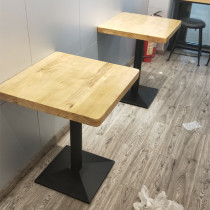 Custom milk tea shop table and chair coffee shop deck sofa combination leisure restaurant double dessert shop table and chair card seat