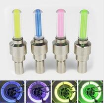 Mountain bike Hot Wheel air nozzle light valve core light colorful fluorescent stick shock mountain bike light accessories