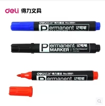 Deli 6881 oily marker Logistics pen Large head pen Single head marker Oily pen