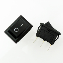Small boat-shaped switch KCD1 three-foot two-gear switch copper piece