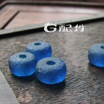 Promotion Nepal ancient law blue glass wheel beads DIY bracelet necklace bracelet string Tibetan Buddha beads