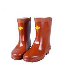 Double Ann 25kv high-pressure insulation boots Electrical protection Insulation Rain boot brown 42 yards