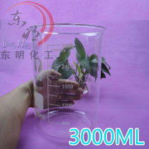 Experimental glass instrument glass shaker 3000ML drinking cup heat resistant glass measuring cup