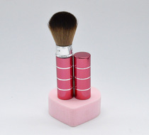 Universal Mini Portable Telescopic Makeup Brush Powder Bottom Brushed Honey Pink Blush Brush Bulk Powder Makeup Tools Metal Pipe Color Makeup