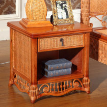 Ivy Family Rattan Bed Head Cabinet Vine Wood Bed Head Cabinet Solid Wood Bed Head Cabinet Vine Chic Art Bed Head Cabinet Real Rattan