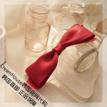 (CreamHouse) Korean red bow baby girl baby wide hair band