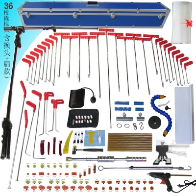 Dent pit repair hook gold sheet car repair top tool-free lever full set of concave V pit crowbar sunken hook