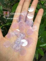 DIY transparent sequin 5mm-77mm round edge hole transparent hanging piece White transparent bead PVC sequin