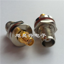 High quality all copper RF adapter TNC female outer screw inner hole turn smamother TNC SMA-KK through wall adapter