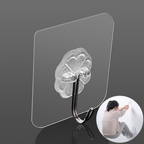 Adhesive hook strong glue kitchen toilet wall no trace adhesive hook suction cup nail free punch door rear hook