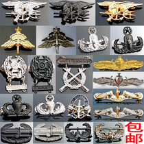 United States Military fan General General School Officer Rank Metal badge Cap badge Medal badge Badge Badge Qualification badge