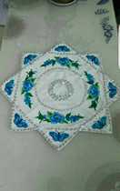 Factory direct new professional hand silk flower two-person octagonal towel wholesale