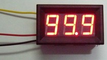 DC 0-100V 3-wire LED DC digital voltmeter digital display voltmeter head car electric vehicle