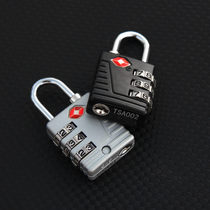 TSA Customs lock metal 3-digit luggage code lock for travel abroad Li consignment customs clearance lock padlock three small locks