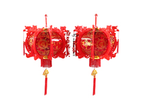 Haixin Buddha new home into the house new red Jiqing dragon and Phoenix lantern lantern Housewarming festive lantern