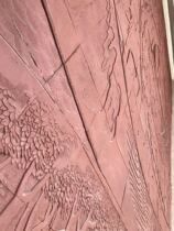 Ceramic plate wall painting Custom ceramic plate hand carving high temperature firing