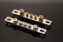 Brass nickel-plated Zero wire copper row high current zero row terminal five digit zero row 5 hole 1 6*15
