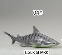 The arrival of the boutique marine animal model boutique toy tiger shark 7cm