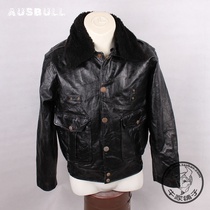 P622 US Air Force flight jacket horse leather leather jacket detachable collar embroidery skull 38 yards