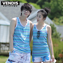 VENDIS EXTREME Couple round neck breathable SPORTS T PARENT-CHILD sleeveless color striped large size beach vest